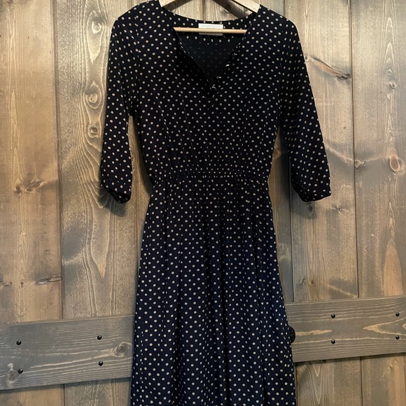 Color and Hsur - Polka Dot Silk Dress - Picture 1 of 6